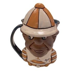 Hand-Made Pottery Tweedle-Dum Mug Artist Signed A&A Pottery Salida, Colorado